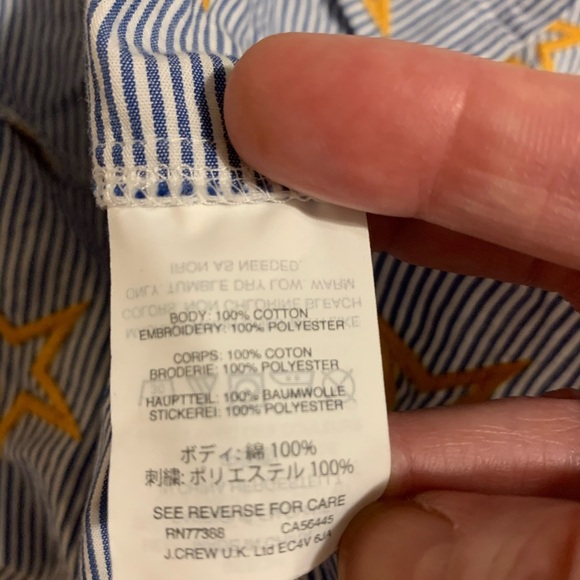 Madewell Star Embroidered Striped Button-Down Top - Picture 11 of 12